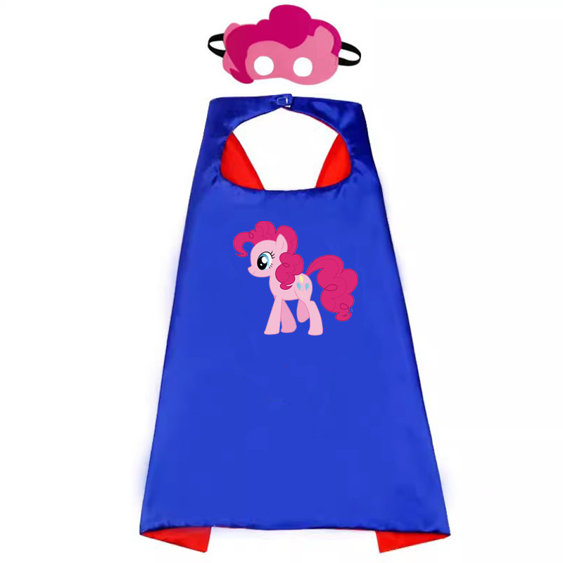 六一节儿童服装披风斗篷小马女生女孩动物动画宝莉套装侠面玩具