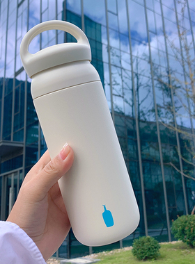 清仓日本专柜蓝瓶子保温杯blue bottle联名手提不锈钢密封咖啡杯