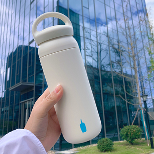bottle联名手提不锈钢密封咖啡杯 清仓日本专柜蓝瓶子保温杯blue