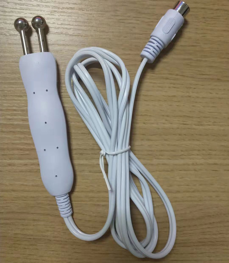 头皮理疗仪配件单头BIO导入仪脸部护理仪器配件电波拉皮五芯插头图片