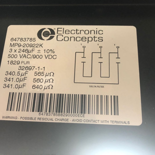 MP9-21457K  3AXD50000002480 690VAC 3*168UF 请咨询联系 EC电容