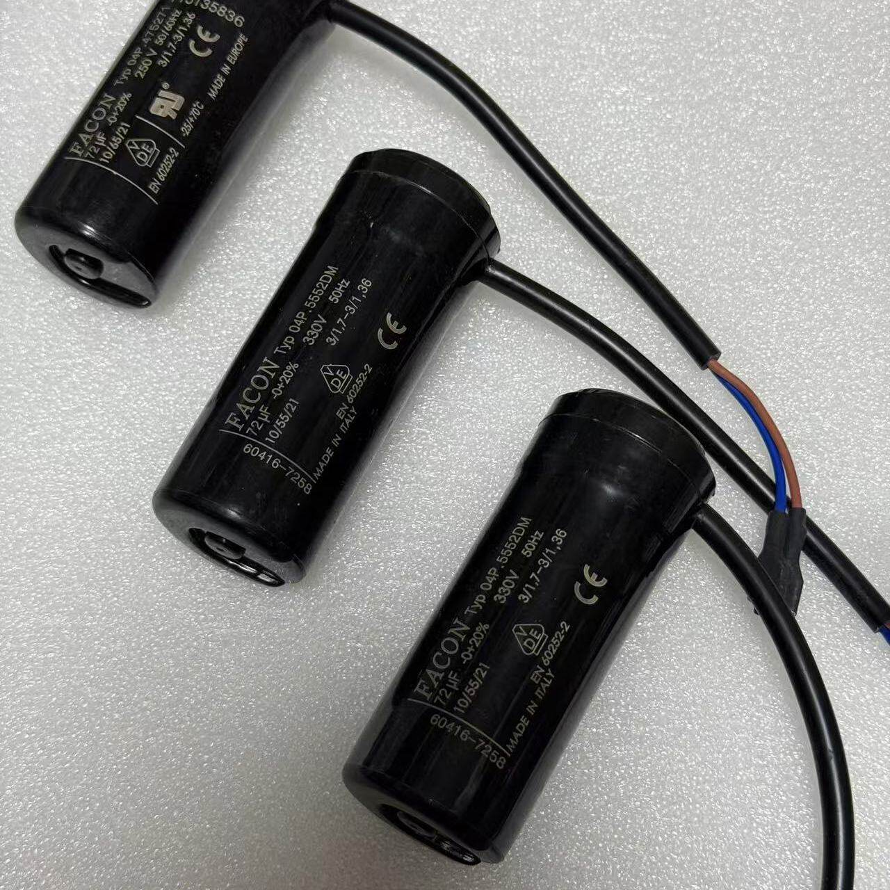 意大利进口电容原装FACON 电容器全新330V 72uF Typ 04P.5552DM