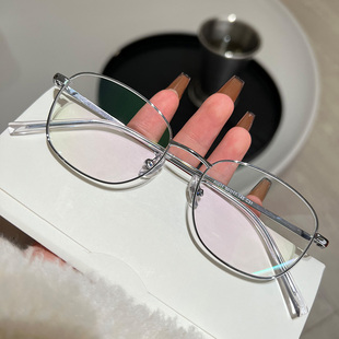 简约小脸纯钛小框近视眼镜有度数防蓝光护目网红时尚 不挑脸型镜框