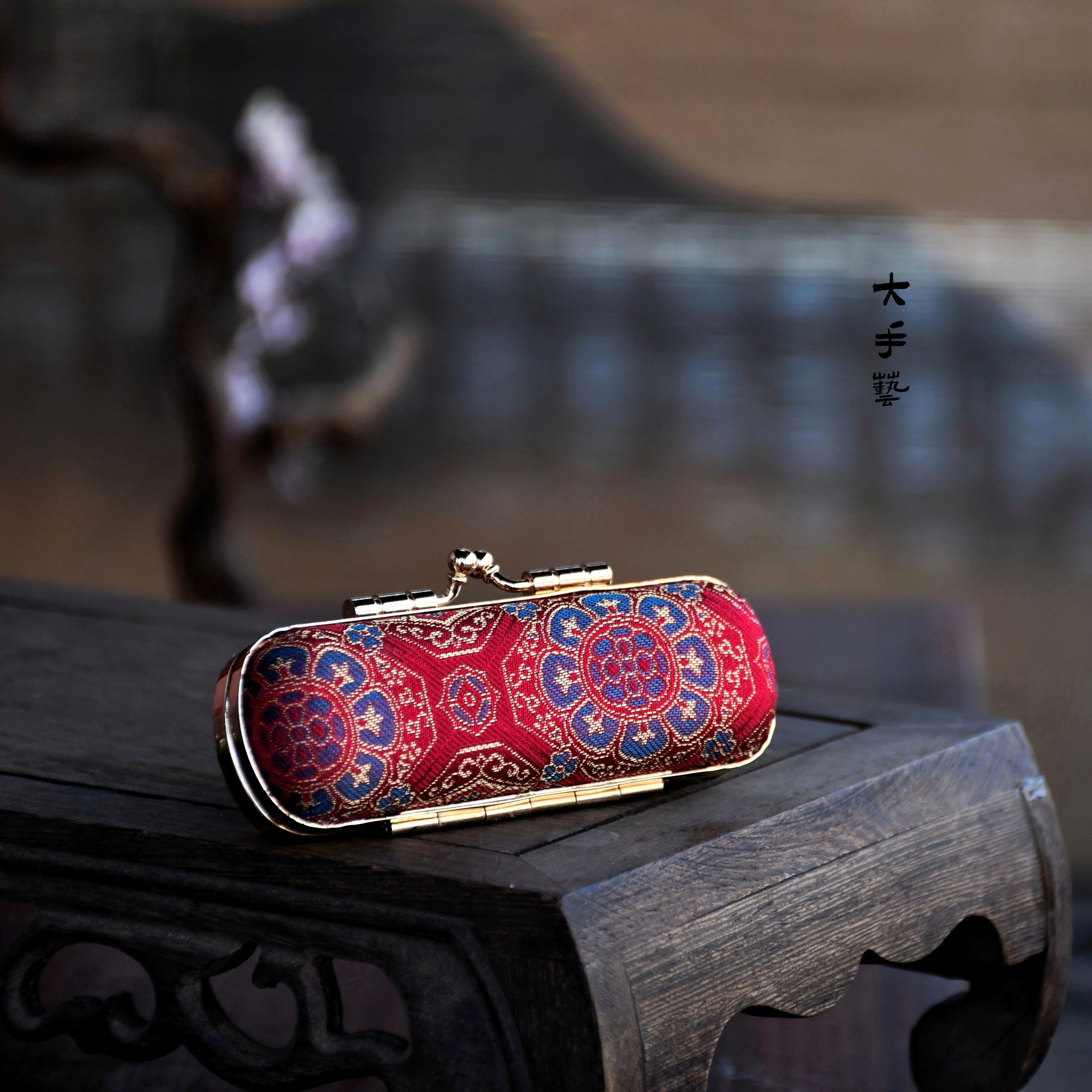 口红盒首饰盒印章盒-非遗新中式宋锦口金包布艺手工包DIY材料包,居家布艺,缝纫DIY材料套装,淘宝优惠券,粉丝福利购,淘宝优惠卷