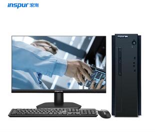 浪潮CE520F国产台式机电脑主机D2000/8G/256G+1T/1G/23.8英寸