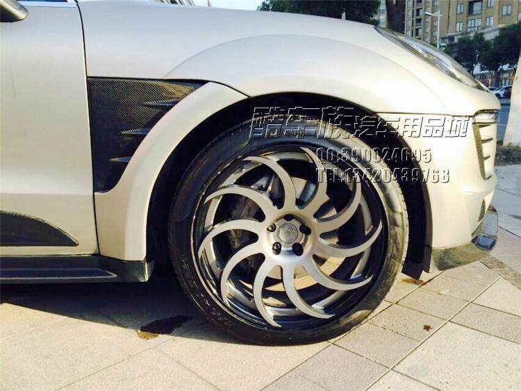 14-15 PORSCHE MACAN 와이드 바디 서라운드 탄소 섬유 리어 윙 라이트 아이브로우 프론트 립 리어 스포일러에 적합