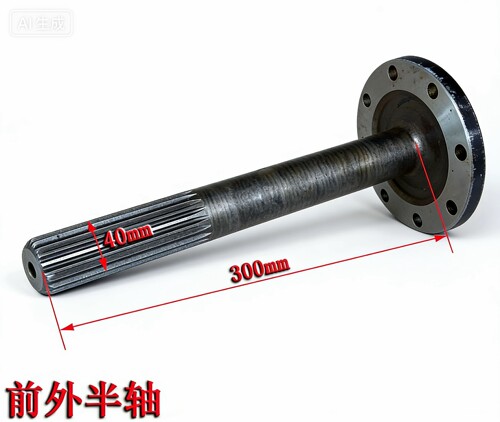 新源65/B75S/C80-9T/B70轮式挖掘机配件 前桥前内外半轴轮子内轴