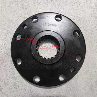 渣土车货车龙马车轮挖配件 万腾车桥WT2069CH/CHA前外半轴突元盘