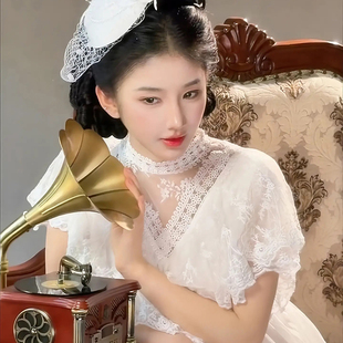 留洋千金大小姐洋装民国风连衣裙女气质金粉世家刘亦菲白秀珠同款