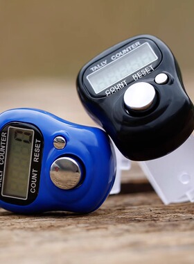 计数器手按电子数显点数器手指计数器戒指指环数客器人流记数神器