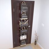 多功能门后包包挂架衣柜收纳架柜旁置物架多层墙面创意整理架挂架