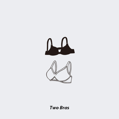 neuf弗 独家创意纹身贴《天天换》逗趣黑白bra两只 建议给男生贴