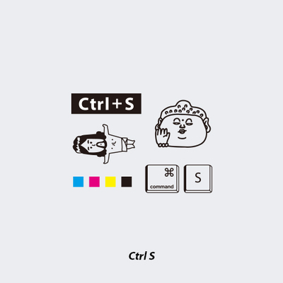 NEUF弗 原创防水纹身贴《快捷键》ctrl S友情提醒 设计师推荐
