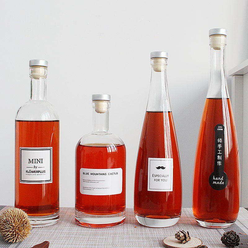 500ml玻璃高档空瓶一斤装自酿瓶