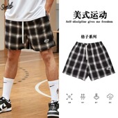 高街休闲短裤 夏季 男生薄款 透气跑步弹力裤 运动训练裤 SLAMBALL美式