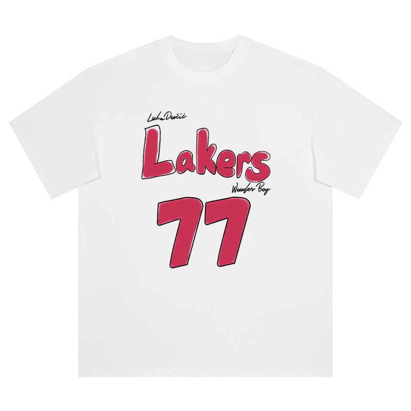 湖人队东契奇篮球运动速干短袖T恤投篮服男宽松训练球衣夏季宽松