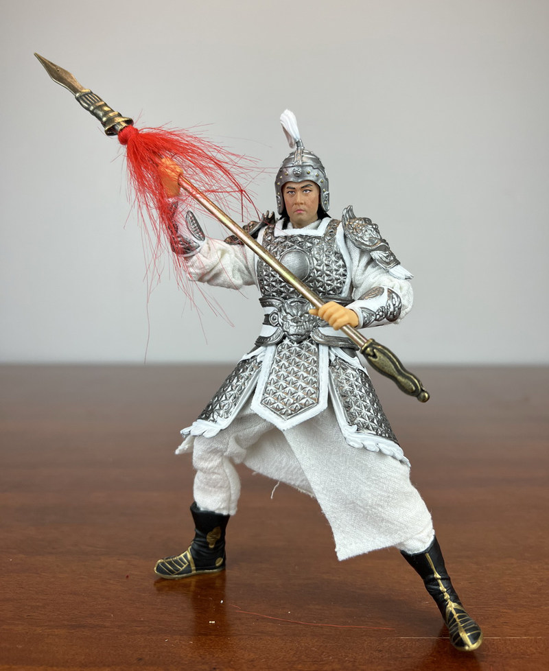 1/12可动人偶三国模型演义手办摆件玩具赵云常山赵子龙五虎上将dt