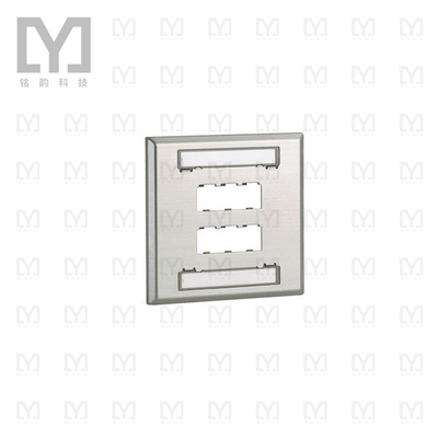 CFPL6S-2GY【FACEPLATE  6 PORT  DOUBLE GANG 】
