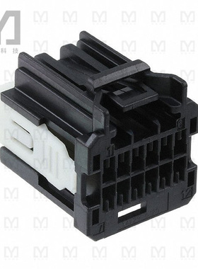 0347290120【CONN RCPT 12POS R/A BLACK POL A】