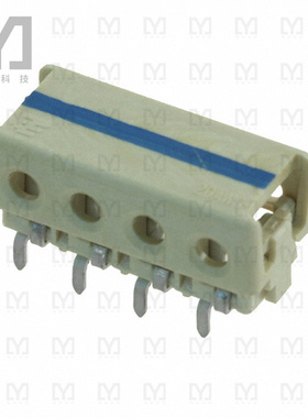 1-2106751-4【CONN WIRE IDC 4POS 20AWG PCB RA】