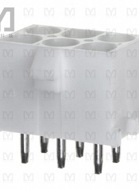 350834-1【CONN HDR 6POS 0.25 TIN PCB】