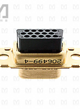 206499-4【CONN D-SUB HD HOUSING RCPT 15POS】