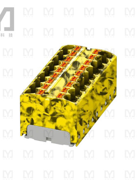 3273590【DISTRIBUTION BLOCK BLACK/YELLOW】