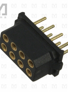 M80-8870805【CONN RCPT 8POS 0.079 GOLD PCB】
