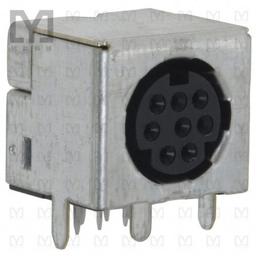 5749268-1【CONN RCPT FMALE MINI DIN 8P SLDR】