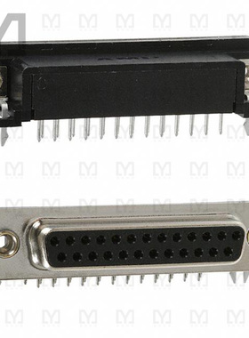 1734350-1【CONN D-SUB RCPT 25POS R/A SOLDER】