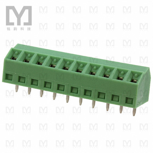 1728365【TERM BLK 10POS 55DEG 3.81MM PCB】