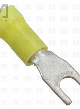 165015【CONN SPADE TERM 10-12AWG #8 YEL】