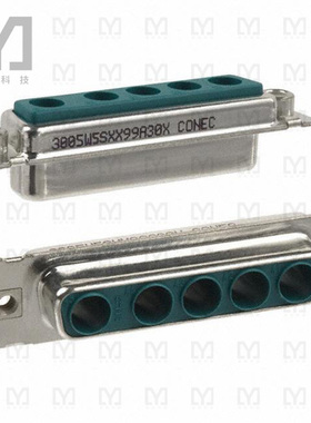 3005W5SXX99A30X【CONN D-SUB HOUSING RCPT 5POS】