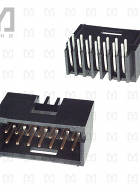 103167-4【CONN HEADER R/A 14POS 2.54MM】