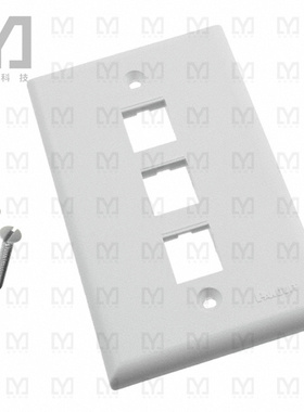 NK3FNWH【FACEPLATE SNGL GANG 3PORT WHITE】