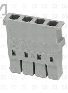 3041956【TERM BLOCK PLUG 4POS STR】