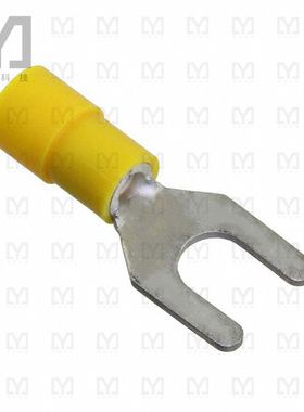 3240044【CONN SPADE TERM 10-12AWG M6 YEL】