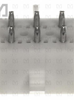 643424-3【CONN HDR 6POS 0.25 GOLD PCB】