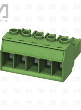 1777752【TERM BLOCK PLUG 5POS STR 7.62MM】