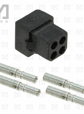 M80-8880401【CONN RCPT 4P CRIMP 24-28AWG GOLD】