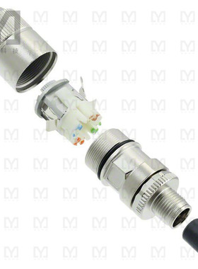 2120952-1【CONN PLUG MALE 8POS GOLD IDC】