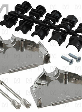 L17DTZK25KFMT【CONN BACKSHELL 25POS 180DEG SILV】