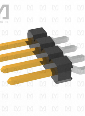 951104-4620-AR-PR【CONN HEADER SMD R/A 4POS 2MM】