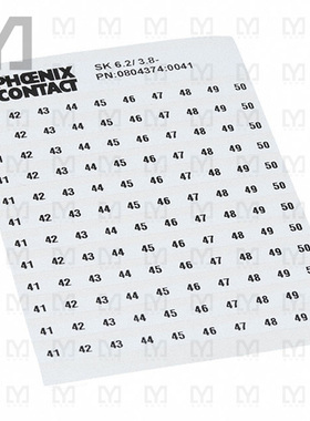 0804374:0041【MARKER CARD PRINTED HORIZONTALLY】