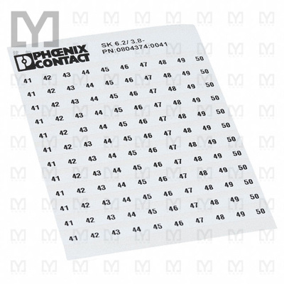 0804374:0041【MARKER CARD PRINTED HORIZONTALLY】