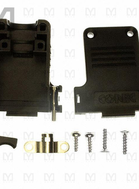 165X13379XE【CONN BACKSHELL 15POS 180DEG BLK】