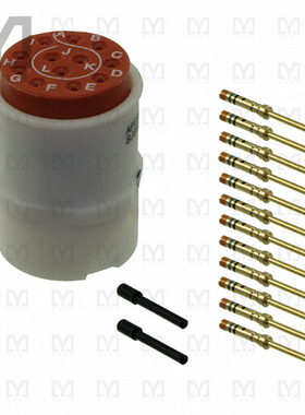 SJS861401【CONN RCPT MALE 12POS GOLD CRIMP】