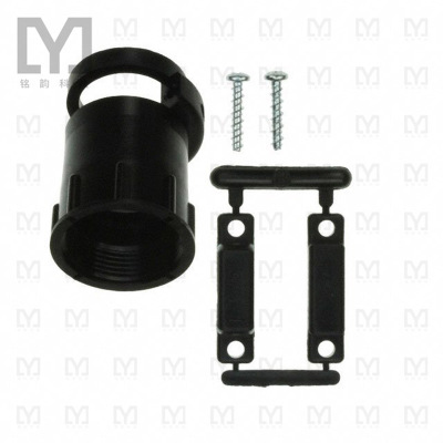 213902-3【CONN BACKSHELL W/CLAMP SZ 17 BLK】