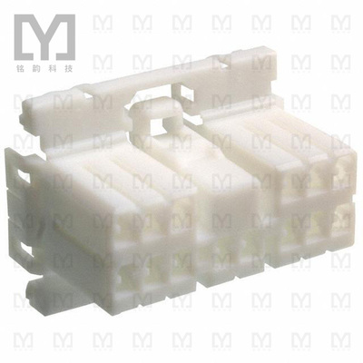 173852-1【CONN PLUG HSNG 14POS DUAL WHITE】
