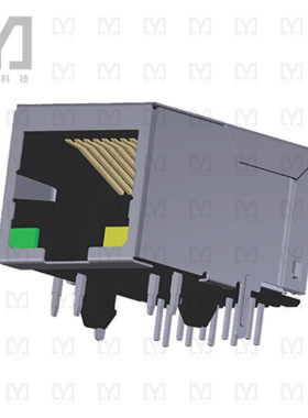 ARJM11B3-009-AB-ER2-T【RJ45 JACK W/MAG 1X1 100BASE-T】